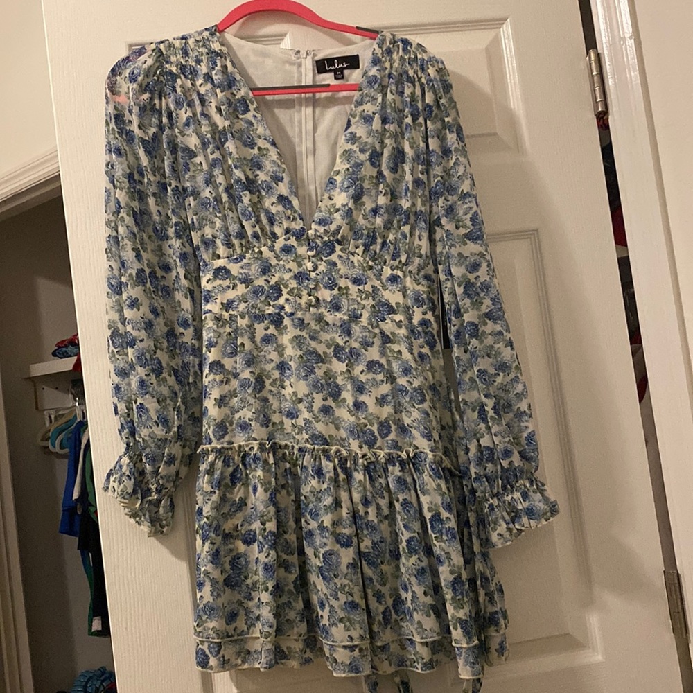 Blue flower dress